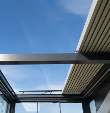 Diseño de una pérgola con estilo retráctil