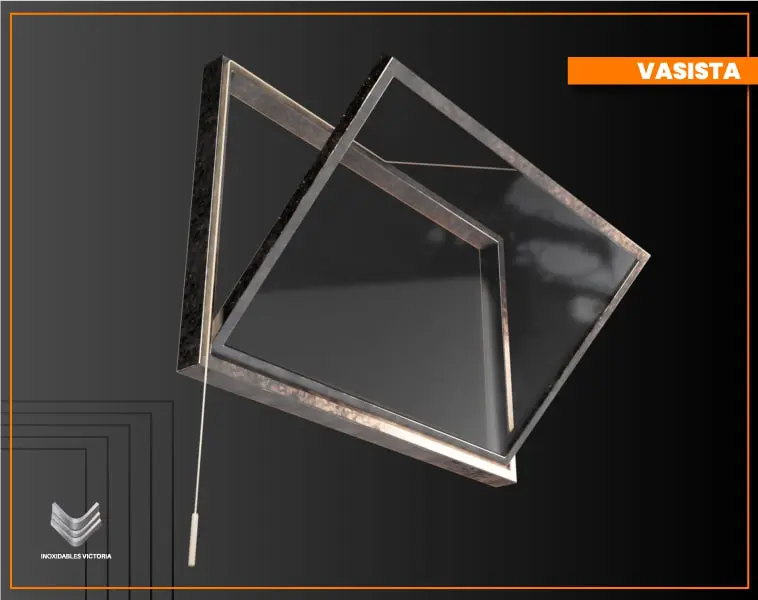 Cancelería de aluminio con sistema vasista