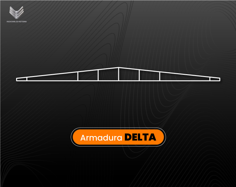 Diseño vectorizado de Armadura Tipo Delta