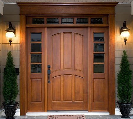 Puerta de madera diseñado para uso interior estilo clásico