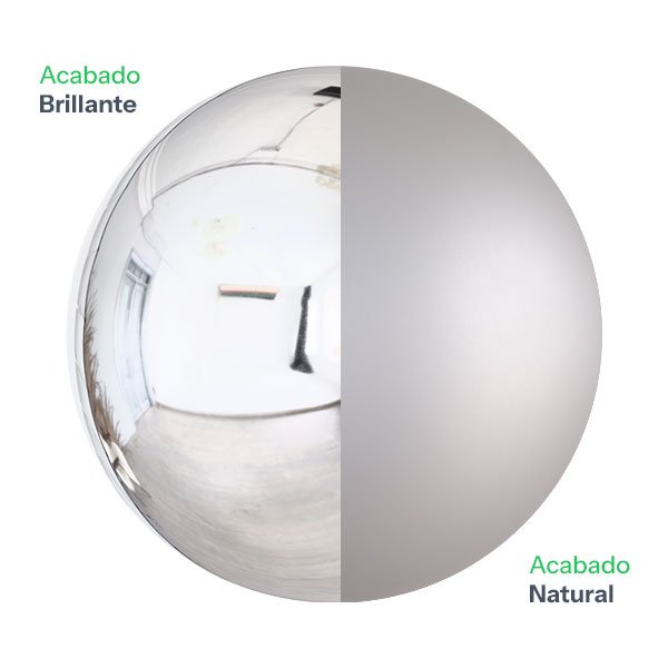 Acabado natural y brillante de placa de aluminio