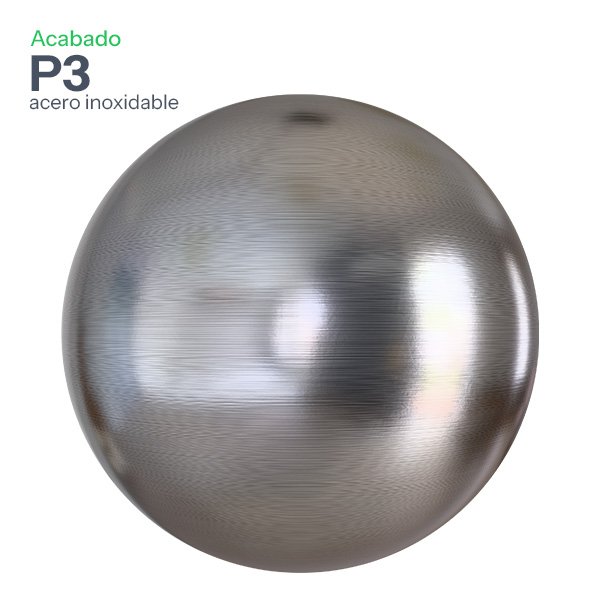 Acabado P3 de acero inoxidable
