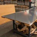 Lámina de aluminio lisa apilada