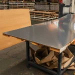 lamina de aluminio lisa apilada