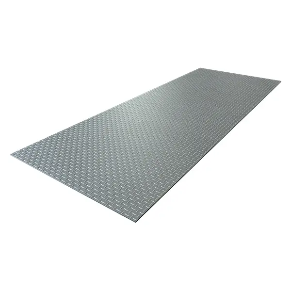 pieza de placa de acero inoxidable antiderrapante