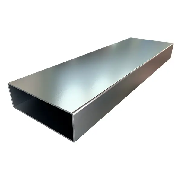 pieza de ptr rectangular de acero inoxidable
