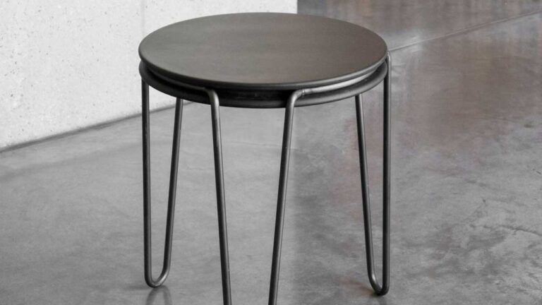 soporte para banco de barra redonda