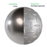 superficie lisa yantiderrapante placa acero inoxidable