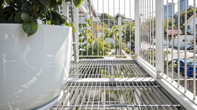 piso de balcon de rejilla de acero inoxidable