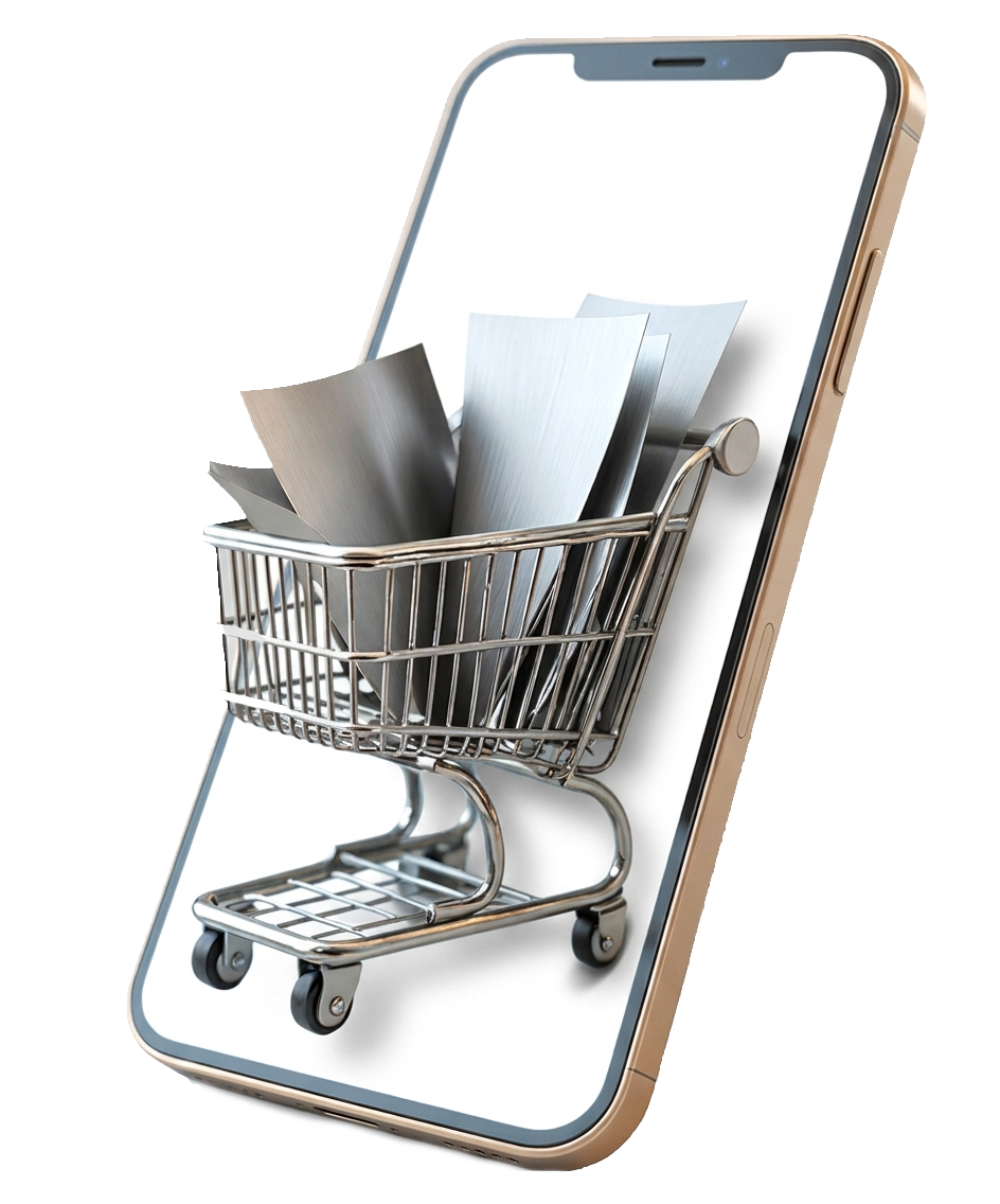 carrito de compra saliendo de celular precio y venta de acero inoxidable y aluminio
